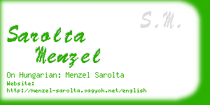 sarolta menzel business card